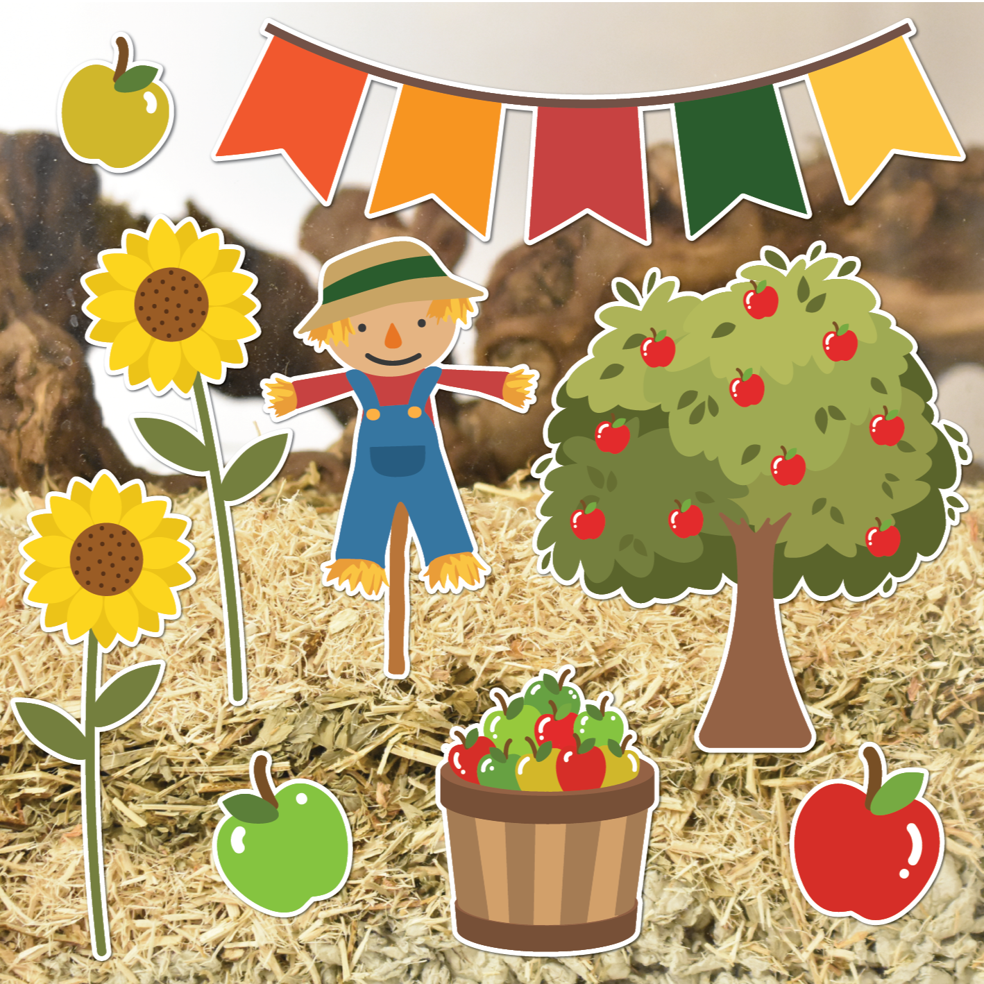 Harvest Festival | Static Cling | Pet Cage Theme