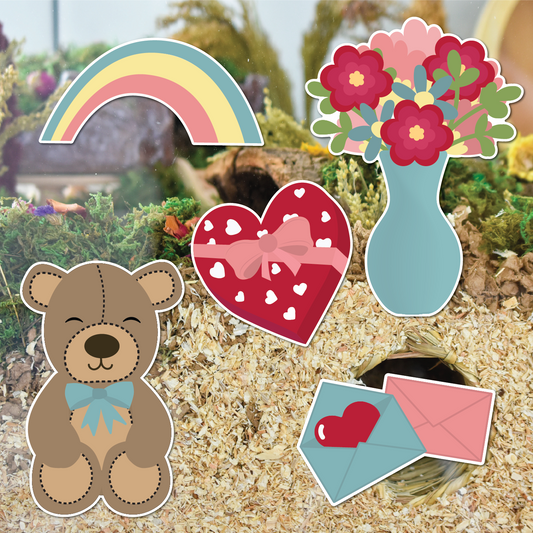 Lots of Love | Static Cling | Pet Cage Theme