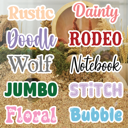 Custom Pet Name Stickers