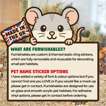 Custom Pet Name Stickers