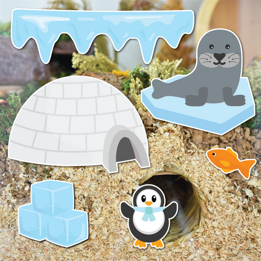 Antarctica | Static Cling | Pet Cage Theme