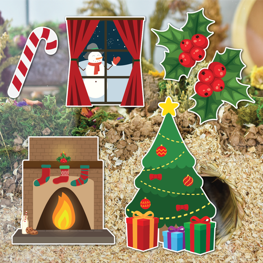 Festive Cheer | Static Cling | Pet Cage Theme