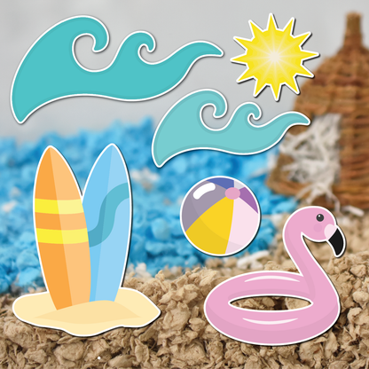 Sea & Sand | Static Cling | Pet Cage Theme