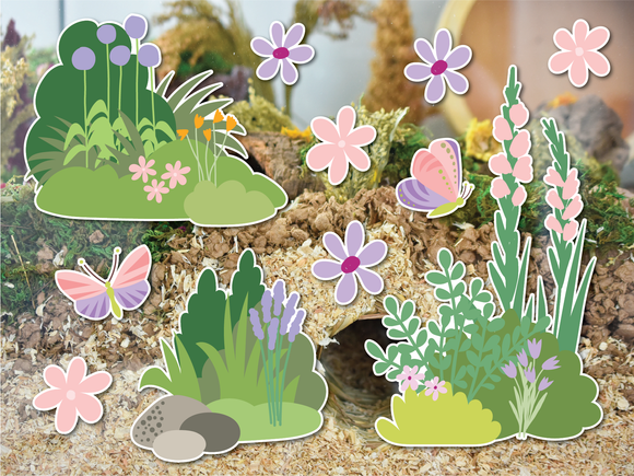 Wild Garden | Static Cling | Pet Cage Theme