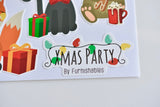 Xmas Party | Static Cling | Pet Cage Theme