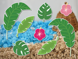 Tropical Leaves | Static Cling Stickers