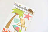 Tropical Beach | Static Cling | Pet Cage Theme